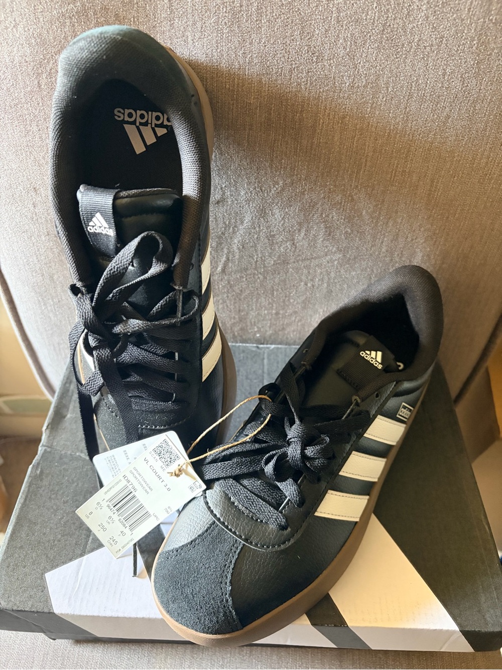 Adidas Women’s Black & White Classic Low-Top Sneakers